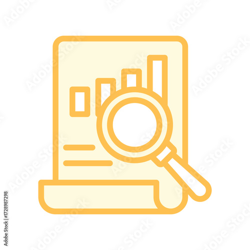 Data Research duotone line icon , vector, pixel perfect, illustrator file 
