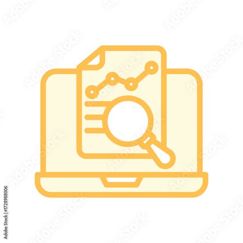 Descriptive Analytics duotone line icon , vector, pixel perfect, illustrator file 
