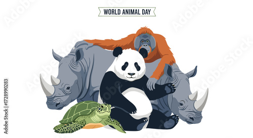 World Animal Day Animal Group
