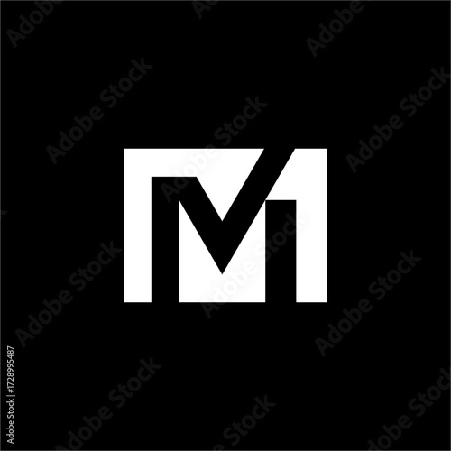 A sleek and modern M1 monogram logo with a minimalist style. Its geometric design is perfect for tech startups, architecture firms, or luxury lifestyle brands that value clean aesthetics.