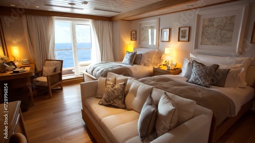 Luxury cabin interior