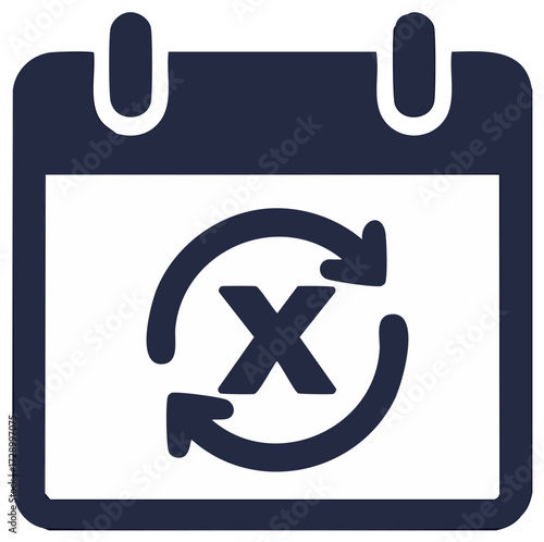 Calendar Icon for Rescheduling Postponing or Canceling an Event