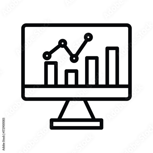 Analysis line icon , vector, pixel perfect, illustrator file 

