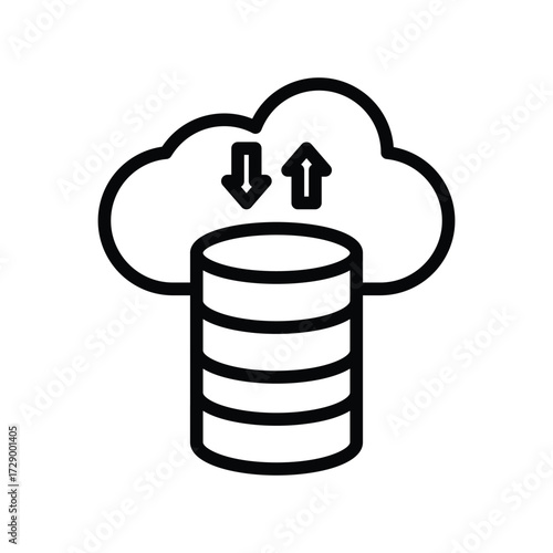 Big Data line icon , vector, pixel perfect, illustrator file 
