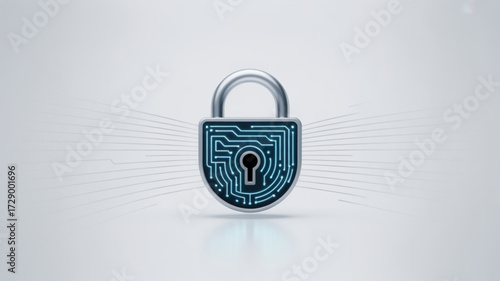Cybersecurity digital lock security system for data protection and privacy with circuit board design
