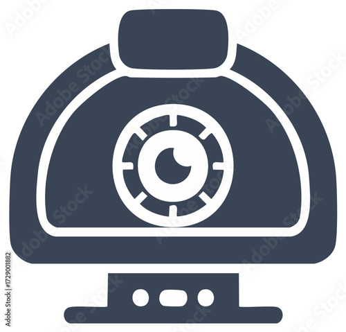 Modern Surveillance Camera Icon for Home Security and Smart Systems