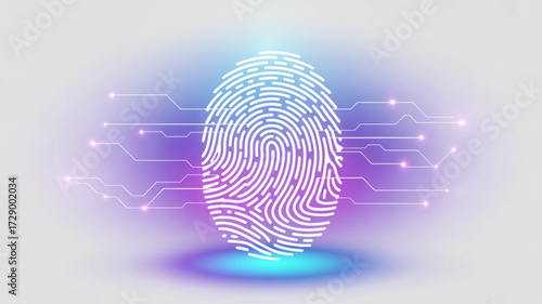 Fingerprint scan technology for security and identification access control with digital authentication system