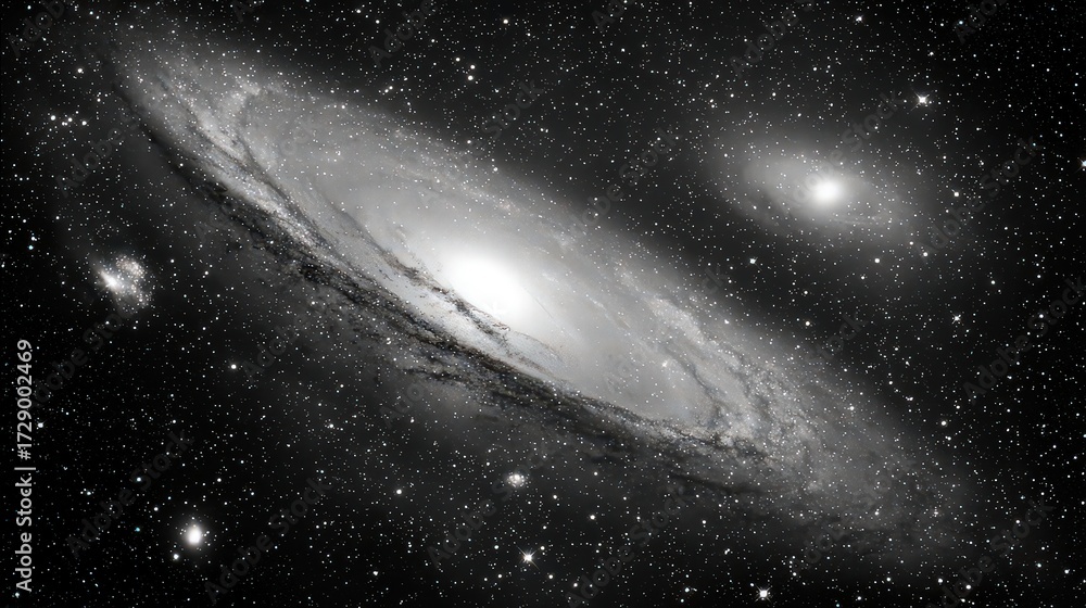 Obraz premium Spiral Galaxy in Deep Space