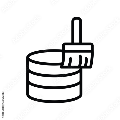 Data Cleansing line icon , vector, pixel perfect, illustrator file 
