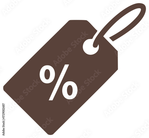 Discount Price Tag Icon Percentage Symbol Promotion Sale Offer Sign