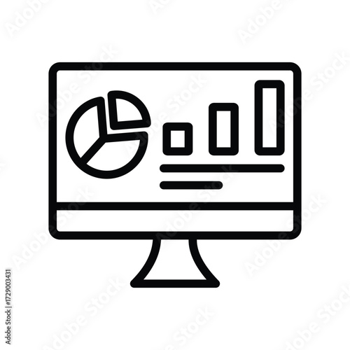 Data Visualization line icon , vector, pixel perfect, illustrator file 
