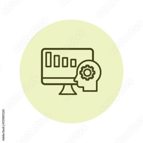 Business Intelligence pentaglow , vector, pixel perfect, illustrator file 

