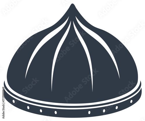 Elaborate Ottoman Style Military Helmet Symbol Historical Armour Protection Headgear