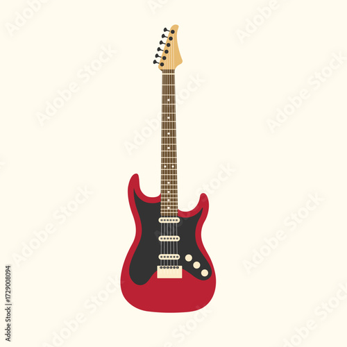 Electric guitar icon. Vector illustration