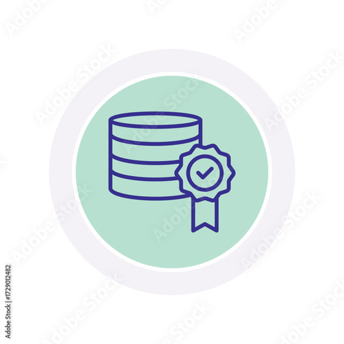 Data Quality color circle icon , vector, pixel perfect, illustrator file 
