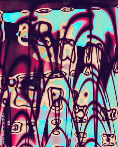 Abstract Fluid Swirl – Dynamic Wave Motion with Artistic Flow Pattern and Modern Digital Design