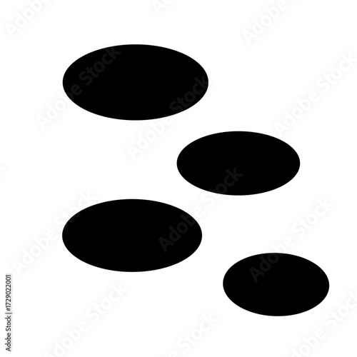 Stepping Stone Silhouette