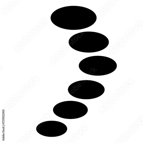 Stepping Stone Silhouette