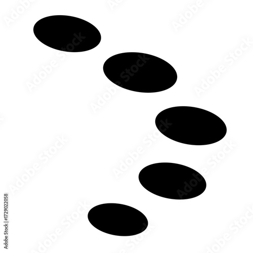 Stepping Stone Silhouette