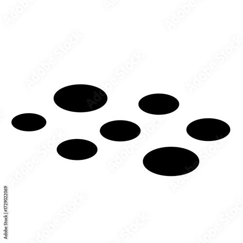 Stepping Stone Silhouette
