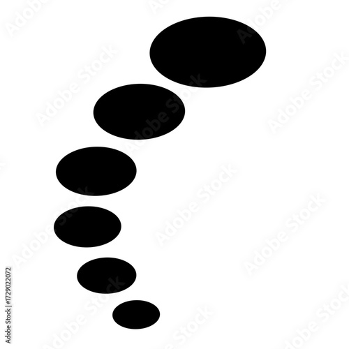 Stepping Stone Silhouette