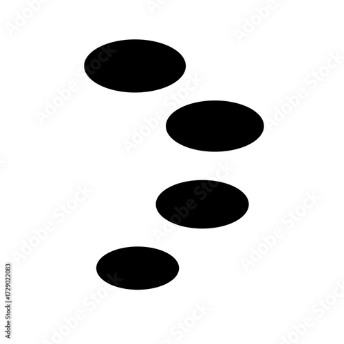 Stepping Stone Silhouette