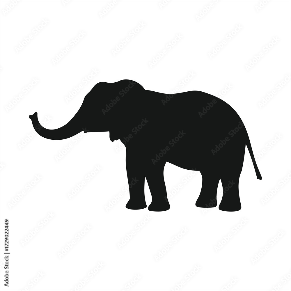Obraz premium Majestic african elephant silhouette symbolizing wildlife safari nature and conservation efforts