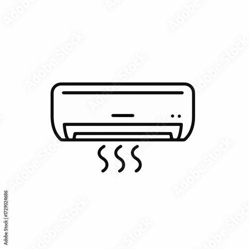 Modern air conditioner unit cooling a room with gentle airflow