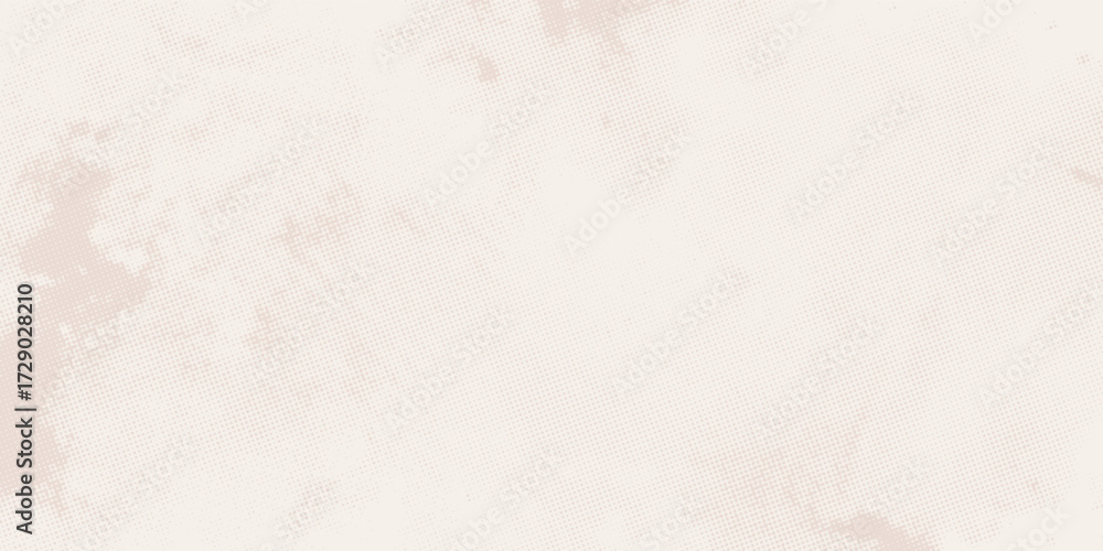 Obraz premium Dotted textured background, noisy gritty dot halftone effect. Gradient beige eggshell texture, old wall. Paper grunge dusty ecru backdrop, pastel overlay.