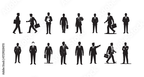 Businessman silhouette symbol. Vector illustration
eps 10.
