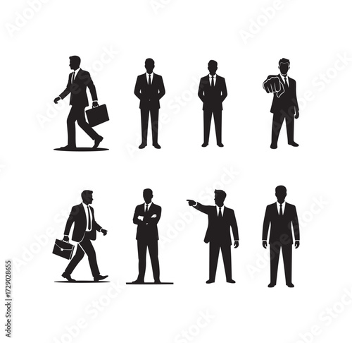 Businessman silhouette symbol. Vector illustration
eps 10.