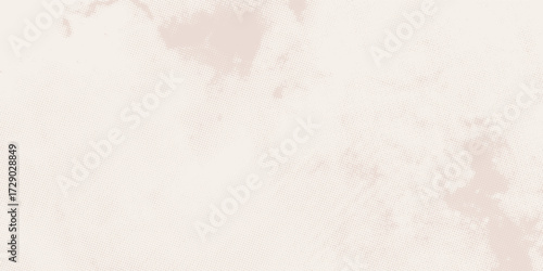 Dotted textured background, noisy gritty dot halftone effect. Gradient beige eggshell texture, old wall. Paper grunge dusty ecru backdrop, pastel overlay.