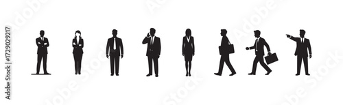 Businessman silhouette symbol. Vector illustration
eps 10.