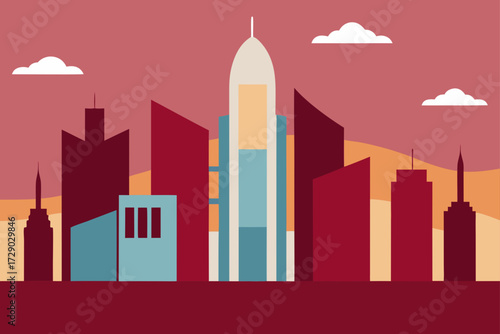 vector illustration of city