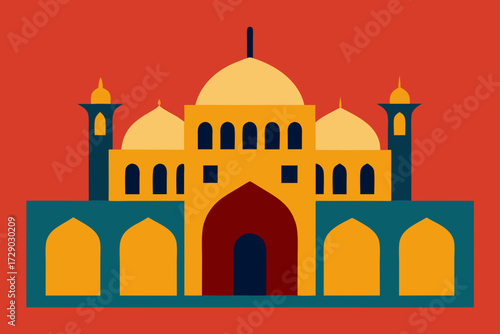 taj mahal vector