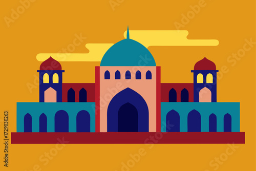 taj mahal vector
