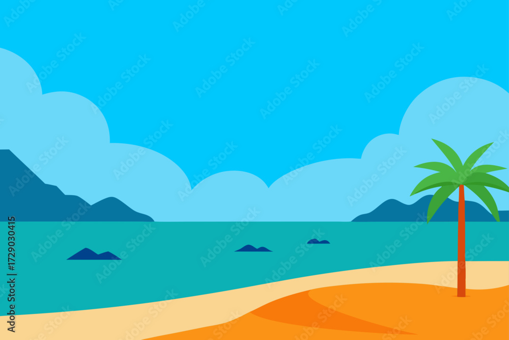 Fototapeta premium beach and sea