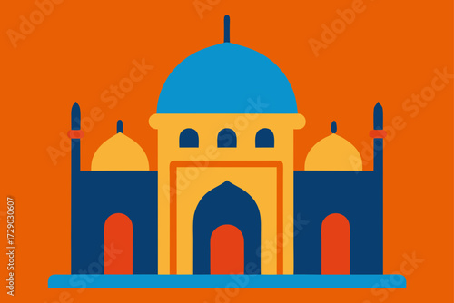 taj mahal vector