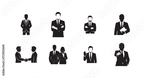 Business Man Vector Icon, Perfect for consultancy, planning, and management, Vector illustration EPS 10.