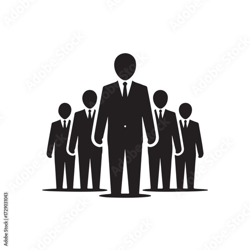 Business Man Vector Icon, Represents strong leadership and entrepreneurial goals, Vector illustration EPS 10.