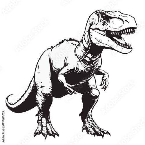 tyrannosaurus dinosaur vector illustration