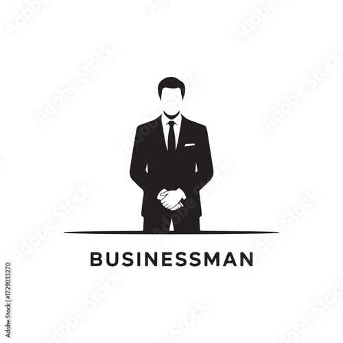 Businessman Icon. professional business man, human resource and businessman icon concept, , man icon in trendy flat style, Symbol, vector illustration eps 10.
