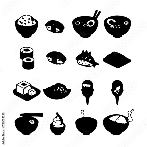 Delicious meal in vector icon symbol