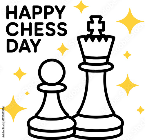 The black chess king and queen, powerful pieces in the strategy game, face off against the opposing king and pawn on the board