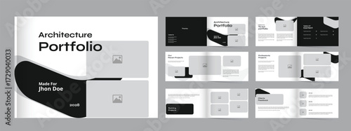 Landscape portfolio template, Architecture Portfolio photography or Interior Portfolio Design