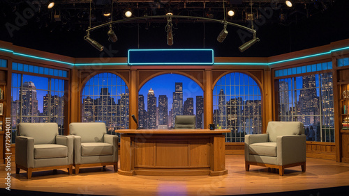 Night Time Talk Show Set