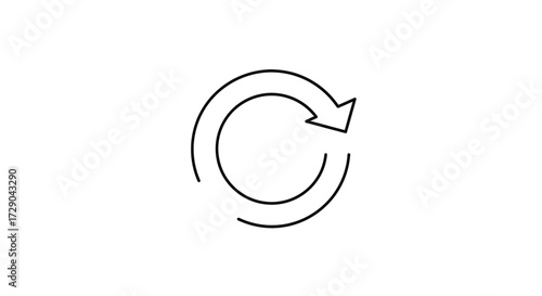 Fotografie Black arrow isolated on white background, arrow png