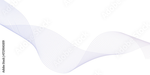 Abstract grey wave lines on technolog transparent background, dynamic flowing wave lines design element, blend line abstract grey wave on white background.