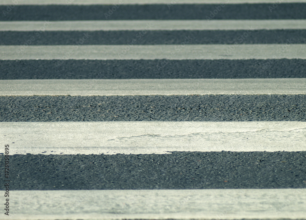 Fototapeta premium Pedestrian crossing lines, urban design, abstract pattern, copy space 