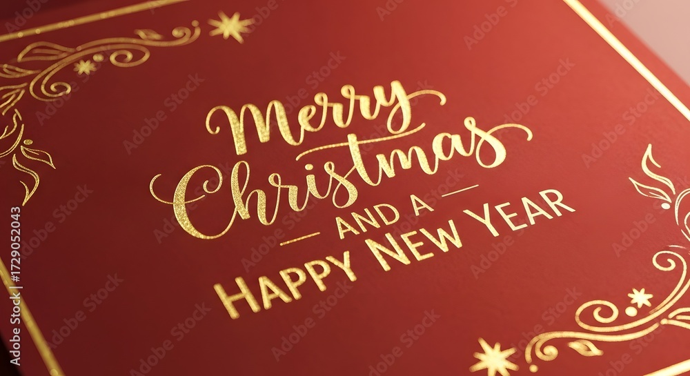 Naklejka premium merry christmas card
